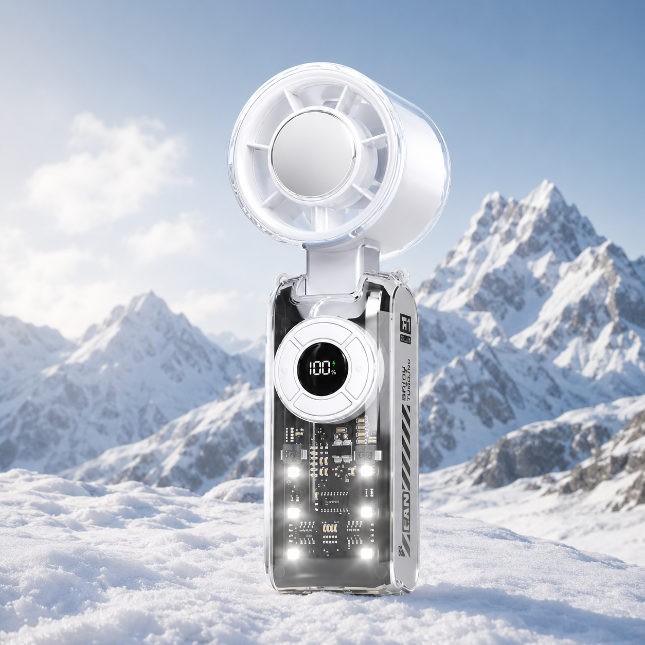 TurboCool™ Ultra-Light Handheld Fan (3000mAh Instant Cooling)