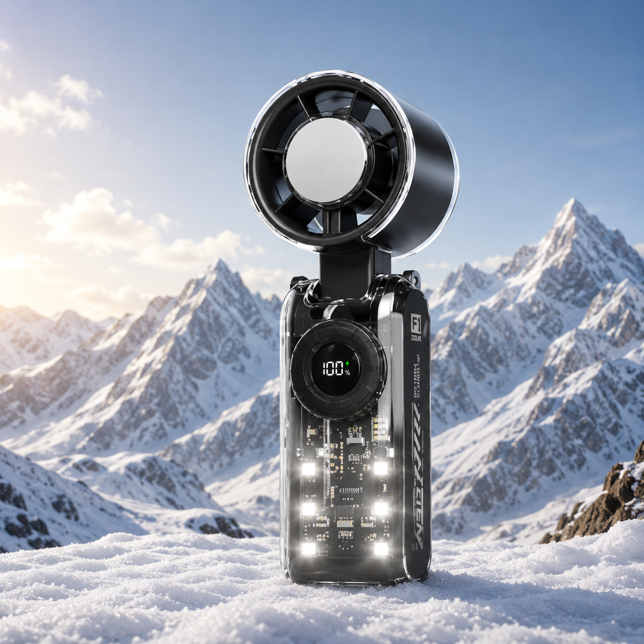 TurboCool™ Ultra-Light Handheld Fan (3000mAh Instant Cooling)