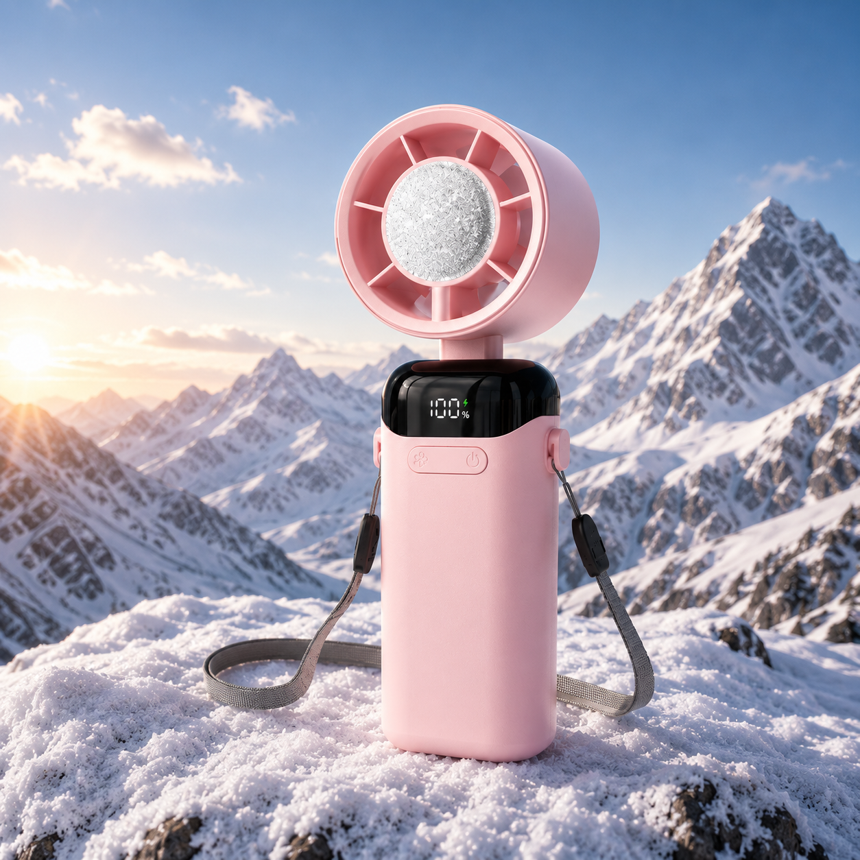 TurboCool™ Ultra-Light Handheld Fan (3000mAh Instant Cooling)