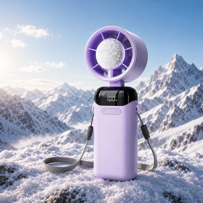 TurboCool™ Ultra-Light Handheld Fan (3000mAh Instant Cooling)