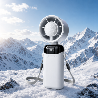 TurboCool™ Ultra-Light Handheld Fan (3000mAh Instant Cooling)